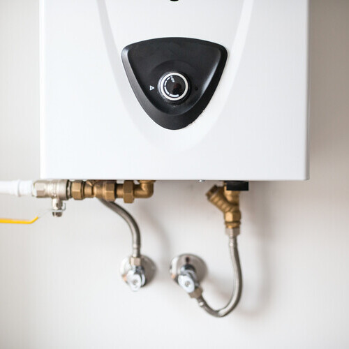 a modern tankless water heater