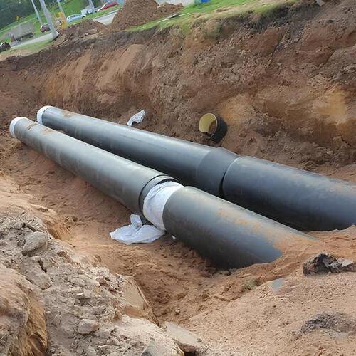 sewer lines in the ground